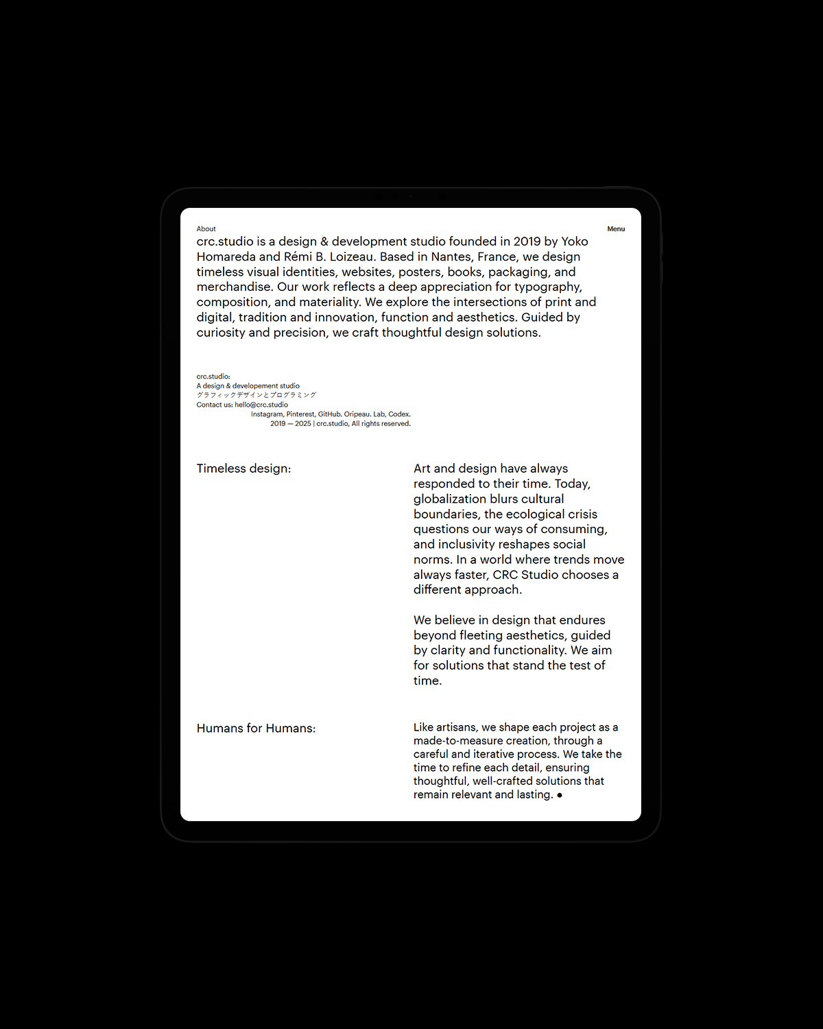 Image for CRC Studio